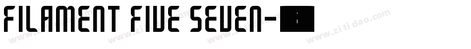 Filament Five Seven字体转换